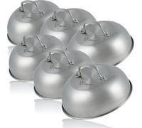 BBQ-Toro Cloche chauffante en acier inoxydable (6 pièces) | Ø 23 cm | Cloche de service, cloche