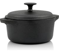 COUVERCLE DE PLANCHA BBQ-Toro Marmite en fonte | 3,0 litres - Ø 21 cm | déjà brûlé