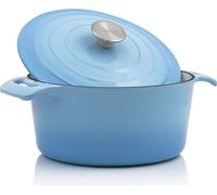 BBQ-Toro Cocotte en fonte émaillée avec couvercle, 4,0 litres - Ø 24 cm, Mijoteuse, Rôtissoire