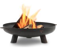 BBQ-Toro Coupe à feu Ø 70 cm, noir, foyer extérieur à trois pieds pour le jardin et la terrasse