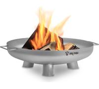 BBQ-Toro Coupe à feu en acier inoxydable Ø 60 cm, argent, foyer extérieur à trois pieds pour le jardin et la terrasse