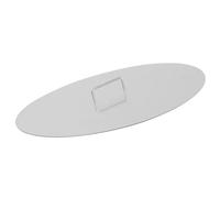 BBQ-Toro Couvercle de brasero en acier inoxydable pour brasero de 80 cm de diamètre - Argenté - Couvercle pour brasero - Plaque de protection avec poignée - Couvercle pour brasero