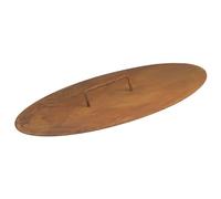 BBQ-Toro Couvercle pour brasero Ø 60 cm | Aspect Rouille | Protection pour brasero avec poignée | Plaque de Couverture pour Foyer extérieur, Pare-étincelles et Protection Pluie extérieure