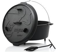 BBQ-Toro Dutch Oven DO12P, 13,6 L Premium Fussestopf, Marmite en fonte
