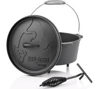BBQ-Toro Dutch Oven DO45A, 3,1 L Alpha Fonte Cooking Pot, Fonte Cooking Pot