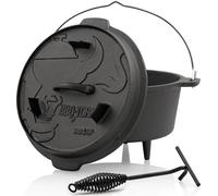 BBQ-Toro Dutch Oven DO45P, 4,2 L Premium Fussestopf, Marmite en fonte
