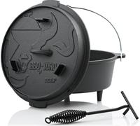 BBQ-Toro Dutch Oven DO6P, 7,3 L Premium Fussestopf, Marmite en fonte