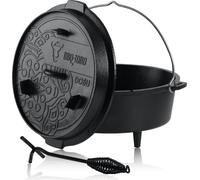 BBQ-Toro Dutch Oven DO6U, 7,3 L Ultimate Fonte Cooking with PRO3+ coating, Fonte Cooking