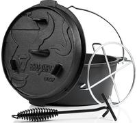 BBQ-Toro Dutch Oven DO9PX, 9,0 L Premium Fussestopf, Marmite en fonte