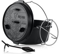 BBQ-Toro Dutch Oven DO9UX, 9,0 L Ultimate Fonte Cooking with PRO3+ coating, Fonte Cooking