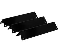 BBQ-Toro Ensemble de diffuseurs de flamme émaillés en porcelaine (3 pièces) | 38,8 x 8,7 cm