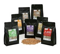BBQ-Toro Ensemble de pellets en 100% Bois | Choix de 7 Types à 1 kg | Pellets à Fumer pour Grill, fumoir, Four à Pizza à pellets et systèmes de Chauffage | Pellets à Grille