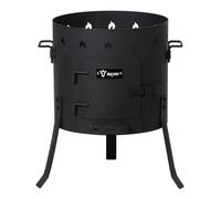 BBQ-Toro Four Kazan Ø 45 cm | Chaudron à Goulasch, Chaudière à Feu, Four Extérieur | Cuisine Extérieure, Support Kazan, Utschak, Trépied
