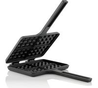 BBQ-Toro gaufrier, gaufrier, fer à sandwich, double forme rectangulaire en fonte, noir