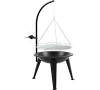BBQ-Toro Gril pivotant gril à charbon de bois Ø 55 cm pivotant avec grille
