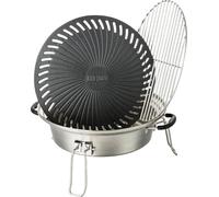 BBQ-Toro Grill Set pour four-fusée, set avec plaque de gril en fonte, grille, bac d'égouttage, élévateur