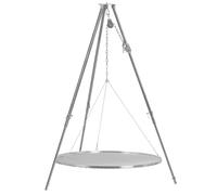 BBQ-Toro Grille à trois pattes avec diamètre de 100 cm - 110 à 175 cm - Pour grille pivotante - Support à trois pattes en fer - Support de barbecue antirouille - Cadre de barbecue suspendu à trois