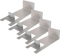 BBQ-Toro Grille de cuisson en acier inoxydable Rehausse (4 pièces) | Convient à l'anneau à pizza Ø 57 cm
