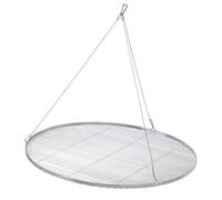 BBQ-Toro Grille de cuisson ronde en acier inoxydable - Diamètre : 100 cm - Avec corde de suspension - Pour barbecue suspendu - Pour trépied - Grille d'extérieur - Accessoire de barbecue