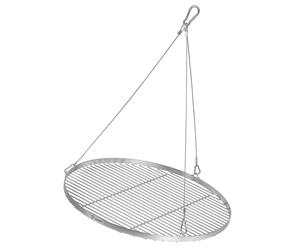 BBQ-Toro Grille en acier inoxydable ronde | Ø 60 cm | Grille suspendue avec corde pour trépied | Accessoire de cuisson extérieur, grille pour barbecue, utilisation en plein air