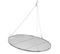 BBQ-Toro Grille en acier inoxydable ronde | Ø 80 cm | Grille suspendue avec corde pour trépied | Accessoire de cuisson extérieur, grille pour barbecue, utilisation en plein air