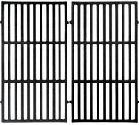 BBQ-Toro Grille en fonte 26 x 44,5 cm, 2 pièces, Grille en fonte, Grille de rechange, Grille de barbecue, Chapeau de barbecue