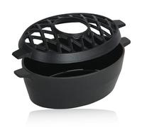 BBQ-Toro Humidificateur en fonte émaillée | 2,7 l | Humidificateur en fonte | Humidificateur d'eau pour four | Humidificateur pour poêle à bois | Bol de cheminée, humidificateur de four,