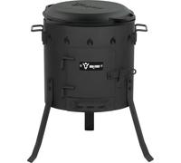 BBQ-Toro Kazan en fonte avec four Kazan Ø 35 cm, Marmite en fonte avec couvercle, Goulaschkessel, Feuerkessel