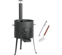BBQ-Toro Kazan four Ø 34 cm, Gulaschkessel avec écumoire, tisonnier, four d'extérieur avec tube