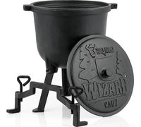BBQ-Toro Marmite magique "Wizard", 7 litres, en fonte, avec trois pieds, couvercle et étrier