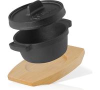 BBQ-Toro Mini Dutch Oven | 250 ml | Marmite en fonte avec support en bois