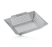 BBQ-Toro Panier à barbecue en acier inoxydable | 30 x 30 x 5,5 cm | Bol pour barbecue à gaz | Panier à légumes | Panier à barbecue à légumes, poêle à légumes, légumes grillés