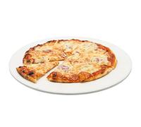 BBQ-Toro Pierre à Pizza Ronde I Ø 38 cm Plaque de Pierre pour Pizza et Tarte à Flamme I Cordierit Pierre pour Barbecue au gaz