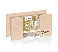 BBQ-TORO Planche à Fumer 100% Bois de hêtre (2 pièces) | 30 x 15 x 1 cm | Planche à Griller pour créer des arômes de fumée