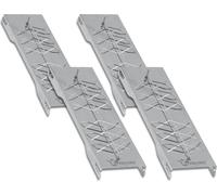 BBQ-Toro Planche à saumon en acier inoxydable pour poisson (4 pièces) | Planche à saumon pour barbecue