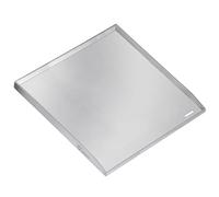 BBQ-Toro Plaque de barbecue en acier inoxydable - 40 x 41,5 cm - Rectangulaire, universelle et massive - Pour charbon de bois et gaz