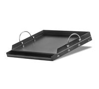 BBQ-Toro Plaque de cuisson en acier et céramique - 63 x 41 cm - Plaque de cuisson avec revêtement en céramique - Rectangulaire, universelle et massive - Pour charbon de bois et gaz - Accessoire de