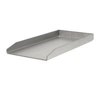 BBQ-Toro Plaque de cuisson en acier inoxydable, 26 x 43,4 cm, pour steak, œuf au plat, pancakes ou hamburgers, rectangulaire, universelle, pour barbecue au charbon de bois et à gaz