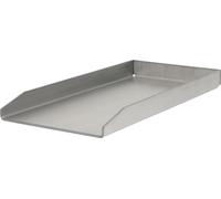 BBQ-Toro Plaque de cuisson en acier inoxydable, 26 x 44,5 cm, BBQ Grill Plancha pour steak, oeuf au plat et plus encore