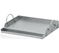 BBQ-Toro Plaque de cuisson en acier inoxydable | 49,5 x 32 cm | Plancha BBQ adaptée au barbecue Weber