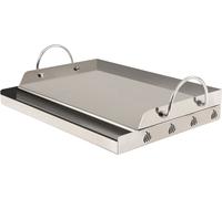 BBQ-Toro Plaque de cuisson en acier inoxydable | 64 x 40,5 cm | Plancha BBQ adaptée au barbecue Weber