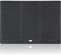 BBQ-Toro Plaque de cuisson en fonte 42,5 x 31,5 cm, plaque réversible pre-seasoned, poêle à griller, BBQ Plancha