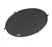 BBQ-Toro Plaque de cuisson en fonte, diamètre : 30 cm, pour système de grille de cuisson, réversible, ronde, pour système Weber Gourmet BBQ System (GBS)