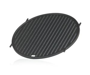BBQ-Toro Plaque de cuisson en fonte, diamètre : 30 cm, pour système de grille de cuisson, réversible, ronde, pour système Weber Gourmet BBQ System (GBS)