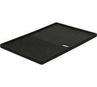 BBQ-Toro Plaque de gril en fonte 39 x 26,5 cm, réversible, émaillée, utilisable des deux côtés