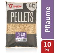 BBQ-TORO Plum Pellets Composer de 100% Bois de Prunier | 10 kg | Pellets de Prunes pour Barbecue, fumoir, Four à Pizza à pellets et systèmes de Chauffage | Pellets à Griller (10)