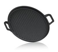 BBQ-Toro Poêle en fonte - Diamètre : 30 cm - Prêeasoned - Pour l'extérieur, le barbecue, la poêle à frire en fonte - Poêle en fonte