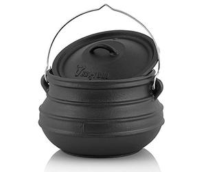 BBQ-Toro Potjie #1 | 3 litres | Chaudron de sorcière en fonte | Pot de cuisson en fonte | Four néerlaandais sud-africain