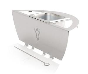 BBQ-Toro Premium Insert de fumage en acier inoxydable "Midland" pour gril sphérique Ø 57 cm | Insert pour fumoir sphérique avec réservoir d'eau, Insert pour fumoir sphérique