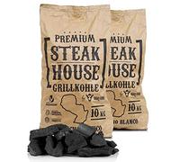 BBQ-TORO Premium Steak House Charbon de Bois | 20 kg | Querbracho Blanco Charcoal | Charbon de Bois de qualité pour la Restauration | Charbon de Bois pour Steak